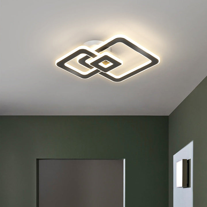 Plafoniera LED Rotunda 60W Neagra - LuxLight