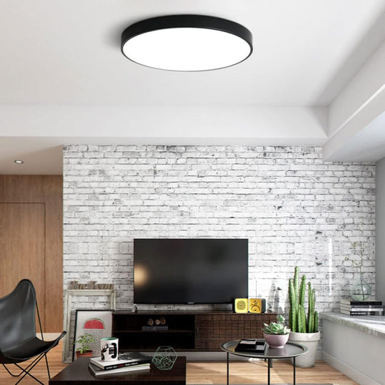 Plafoniera LED Rotunda 60W Neagra - LuxLight