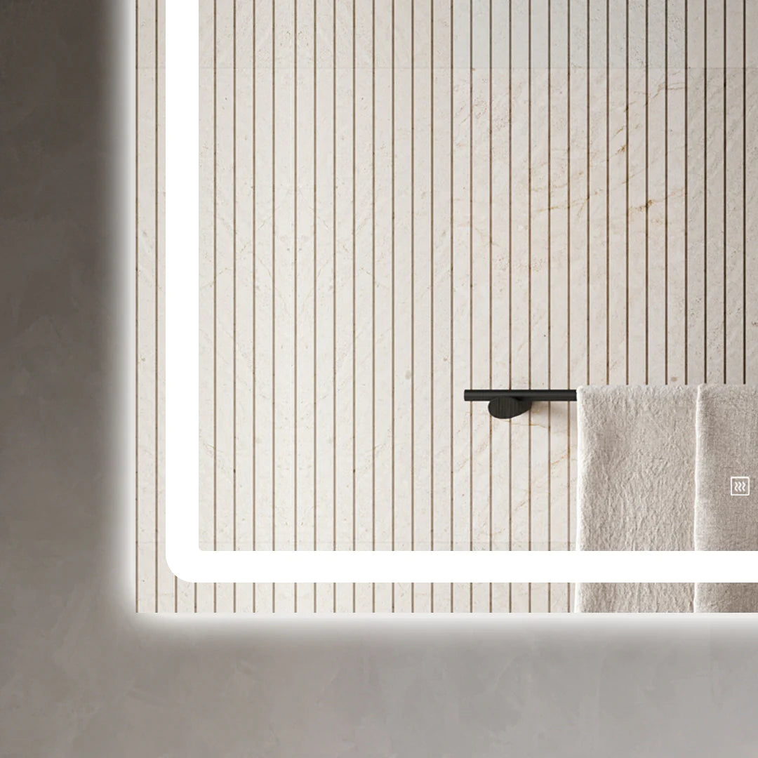 Oglinda LED BrightLine 110x70 cm, Touch, Dezaburire si Reglare Intensitate Lumina