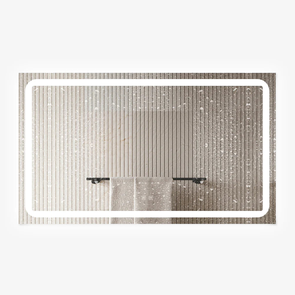 Oglinda LED BrightLine 110x70 cm, Touch, Dezaburire si Reglare Intensitate Lumina